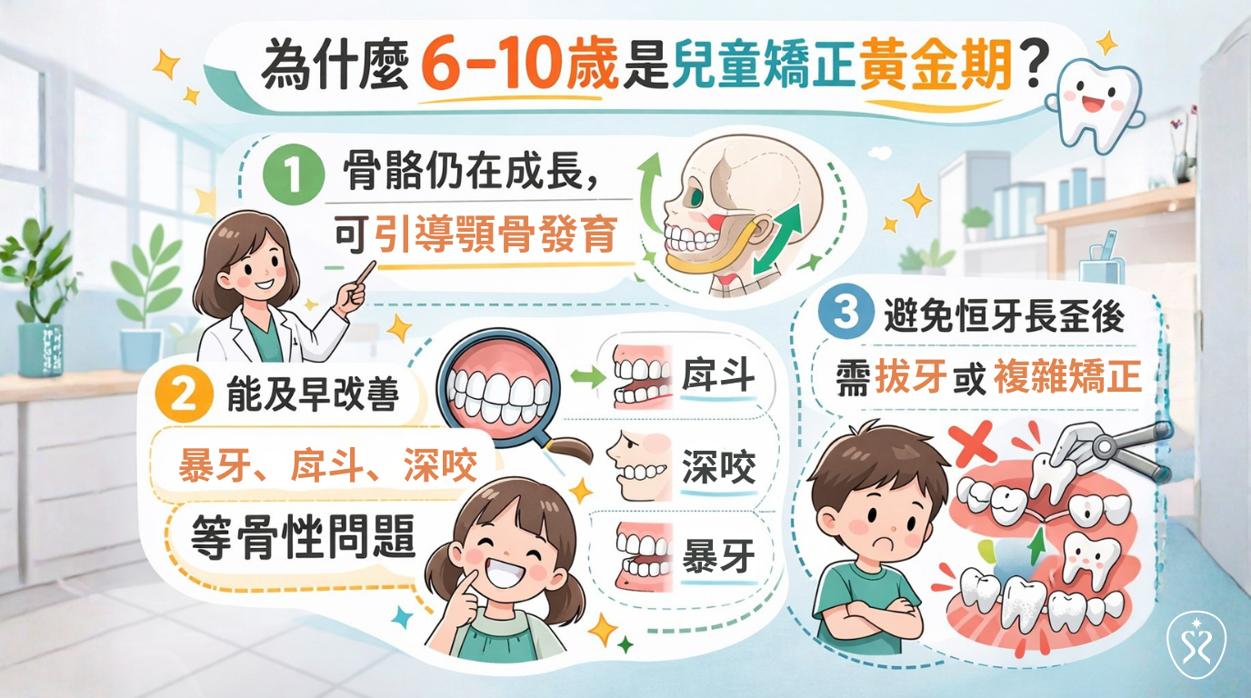 為什麼6–10歲是兒童矯正黃金期？